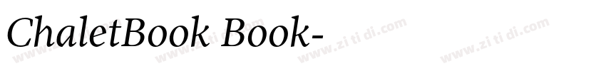 ChaletBook Book字体转换 ChaletBook Book字体转换